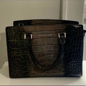 Michael Kors Selma Croc embossed bag